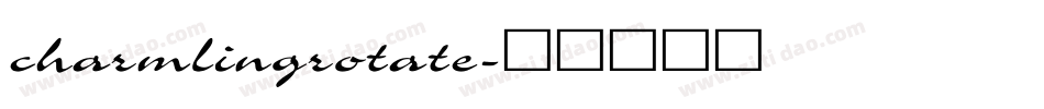 charmlingrotate字体转换