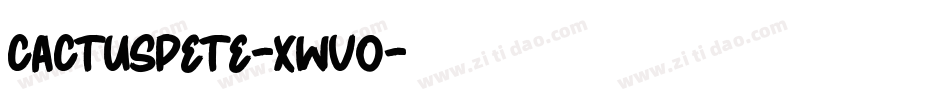 CactusPete-XWvo字体转换