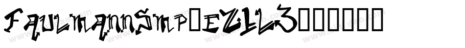 FaulmannSmp-eZ1L3字体转换