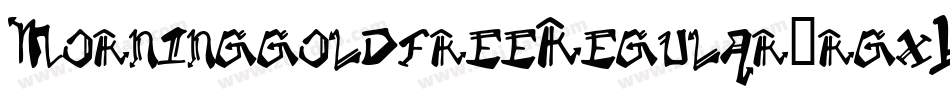 MorninggoldfreeRegular-rgx1L字体转换
