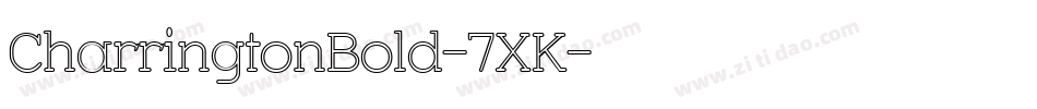 CharringtonBold-7XK字体转换