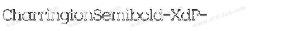 CharringtonSemibold-XdP字体转换