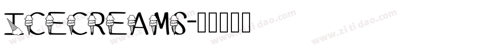 Icecreams字体转换