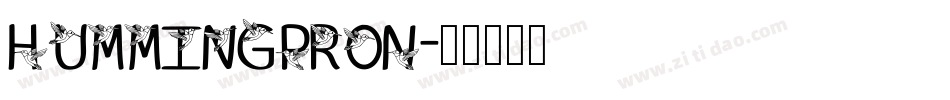 HummingProN字体转换