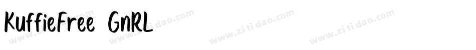 KuffieFree-1GnRL字体转换