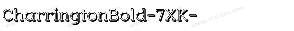 CharringtonBold-7XK字体转换