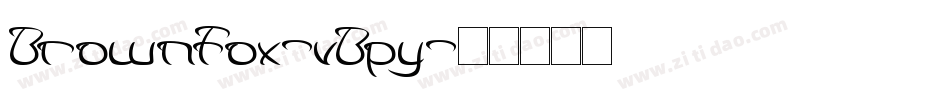 BrownFox-vBpy字体转换