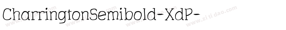 CharringtonSemibold-XdP字体转换