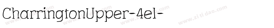 CharringtonUpper-4el字体转换
