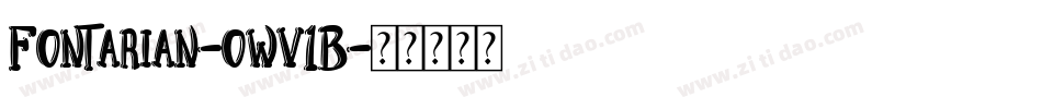 Fontarian-owv1B字体转换
