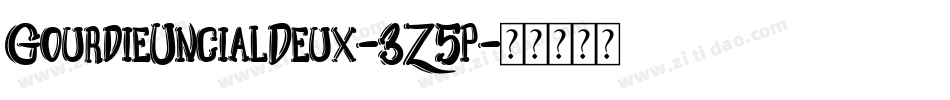 GourdieUncialDeux-3Z5p字体转换