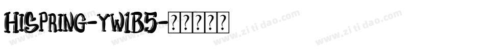 HiSpring-yw1B5字体转换
