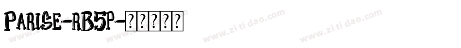 Parise-rB5p字体转换 Parise-rB5p字体转换