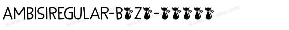 AmbisiRegular-B6z5字体转换