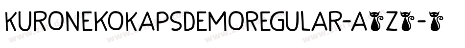 KuronekoKapsDemoRegular-a6Z5字体转换