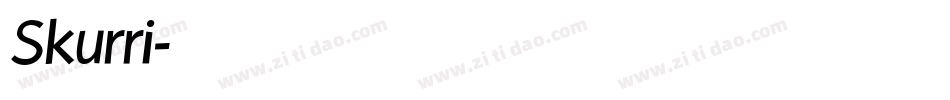 Skurri字体转换