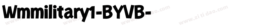 Wmmilitary1-BYVB字体转换