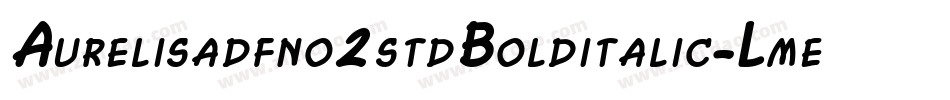 Aurelisadfno2stdBolditalic-LmeZ字体转换