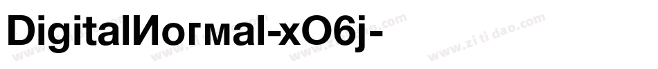 DigitalNormal-xO6j字体转换