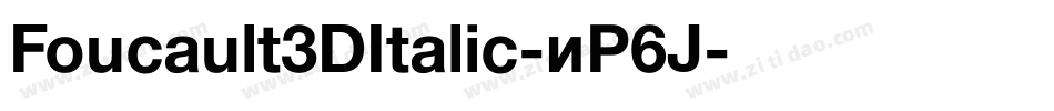 Foucault3DItalic-nP6J字体转换