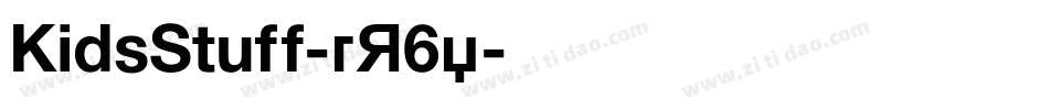KidsStuff-rR6y字体转换