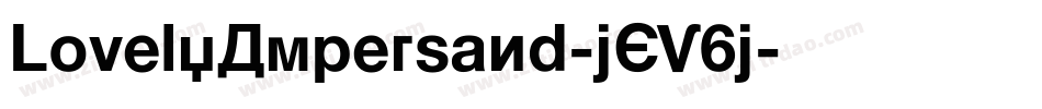 LovelyAmpersand-jEV6j字体转换