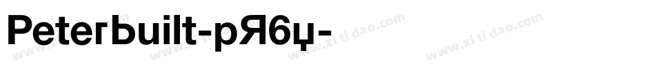 Peterbuilt-pR6y字体转换