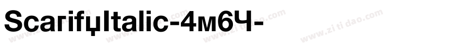 ScarifyItalic-4m6Y字体转换