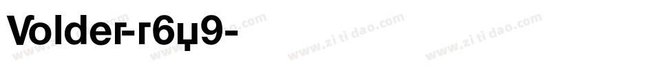 Volder-r6y9字体转换