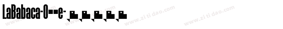 LaBabaca-O92e字体转换