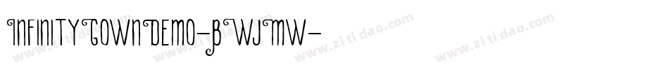 InfinityGownDemo-BWjMw字体转换