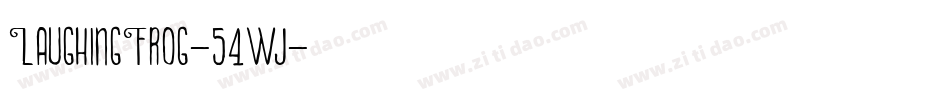 LaughingFrog-54wj字体转换