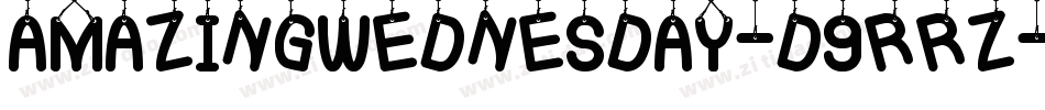 AmazingWednesday-d9rRZ字体转换