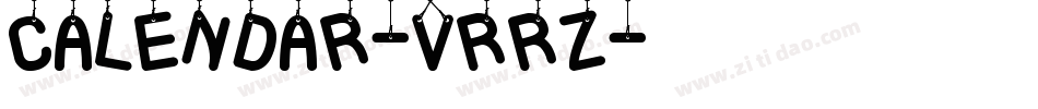 Calendar-VRrZ字体转换