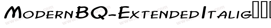 ModernBQ-ExtendedItalic字体转换