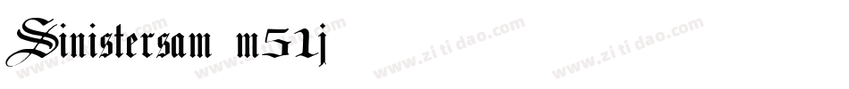 Sinistersam-m51j字体转换