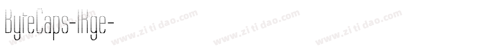 ByteCaps-lKge字体转换