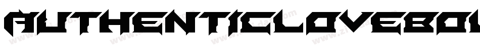 AuthenticLoveBold-2X9d字体转换