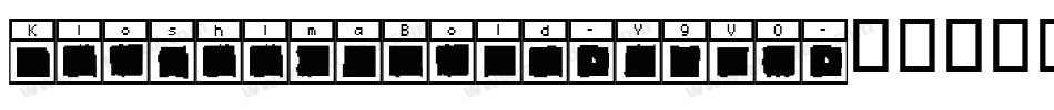 KioshimaBold-Y9VO字体转换
