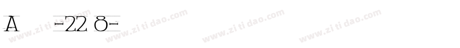 Andrea-22d8字体转换