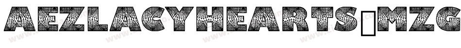AezLacyHearts-mZG2字体转换