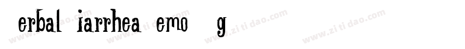 VerbalDiarrheaDemo-6g9M字体转换 VerbalDiarrheaDemo-6g9M字体转换