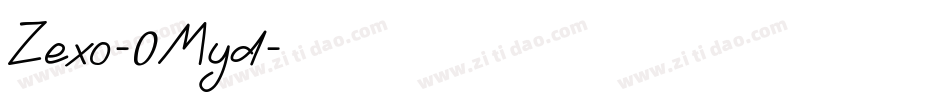 Zexo-0Myd字体转换