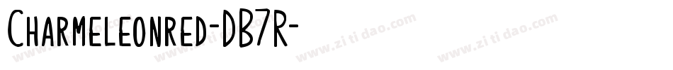 Charmeleonred-DB7R字体转换 Charmeleonred-DB7R字体转换