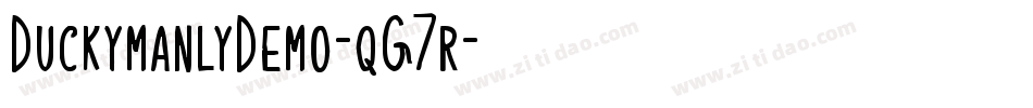 DuckymanlyDemo-qG7r字体转换