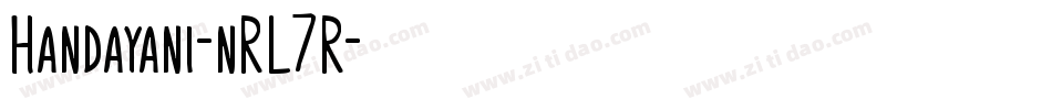 Handayani-nRL7R字体转换