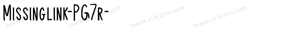 Missinglink-PG7r字体转换
