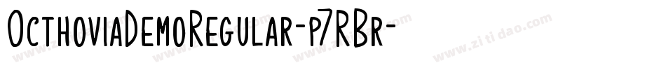 OcthoviaDemoRegular-p7RBr字体转换