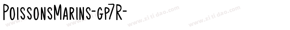 PoissonsMarins-gp7R字体转换