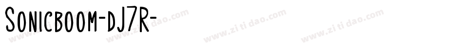 Sonicboom-dJ7R字体转换
